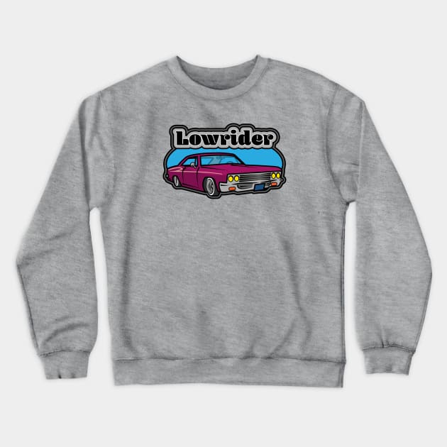 Lowrider Chevy Impala Crewneck Sweatshirt by Phil Tessier